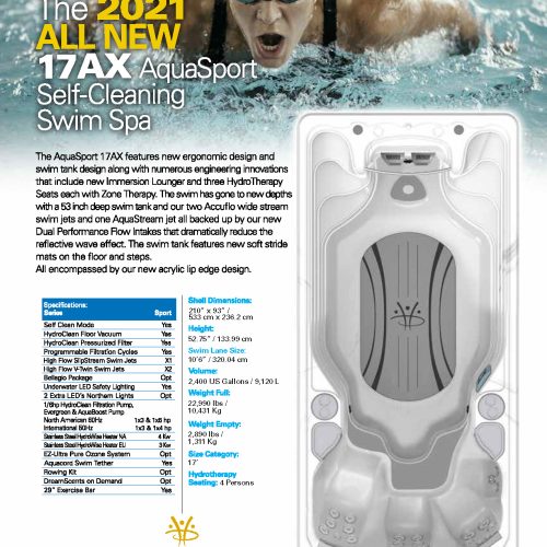 Hydropool Swim Spa In Stock - 17AX