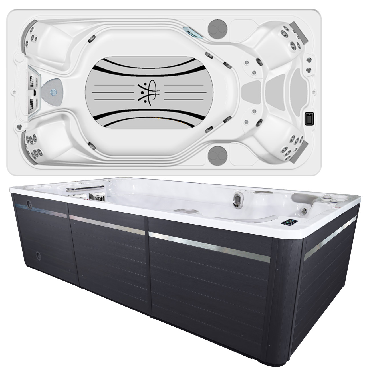 Hydropool Swim Spa Ax Aquasport In Stock Healthmate Hot Tubs