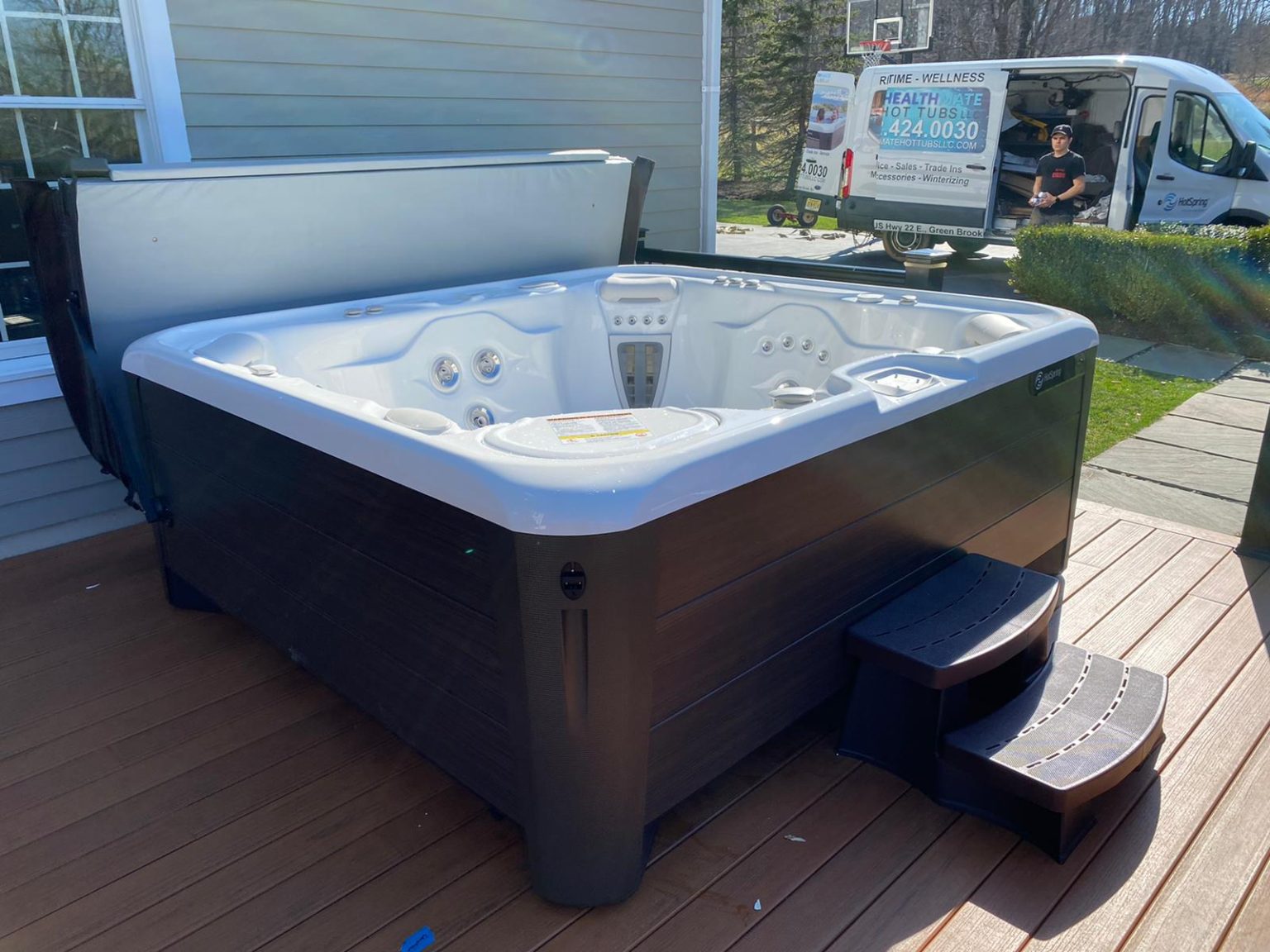Hot Spring Spas Grandee Hot Tub The Fodor Home Califon New Jersey Healthmate Hot Tubs