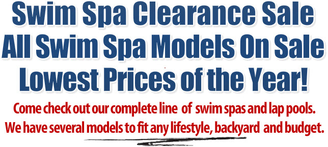 Swim Spa Clearance Sale - Healthmate Hot Tubs