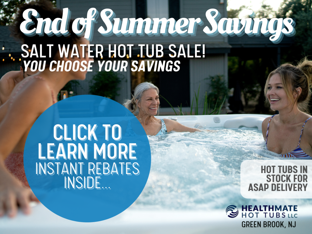 end of summer salt water hot tub sale. you choose your savings. click to learn more.