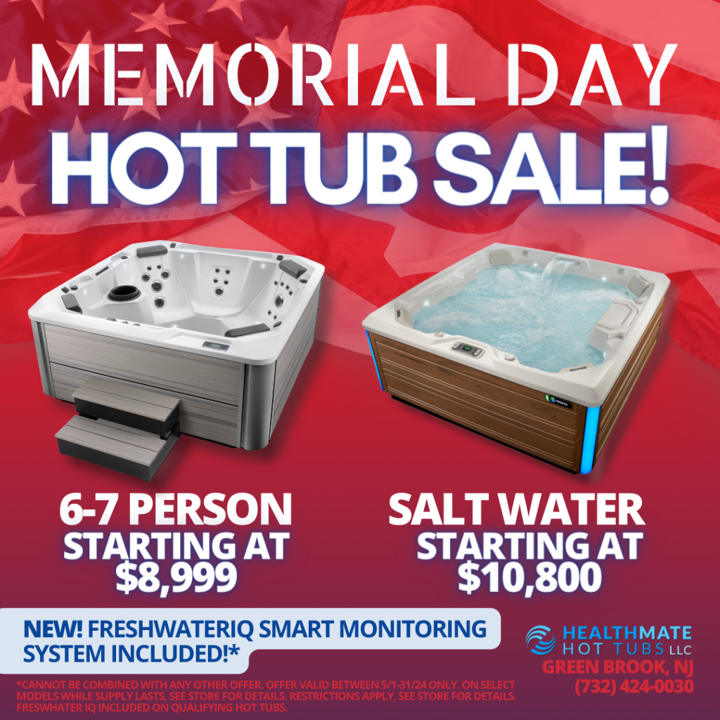 memorial day hot tub sale, hot tubs starting at just $8,999. Salt water hot tubs starting at just $10,800