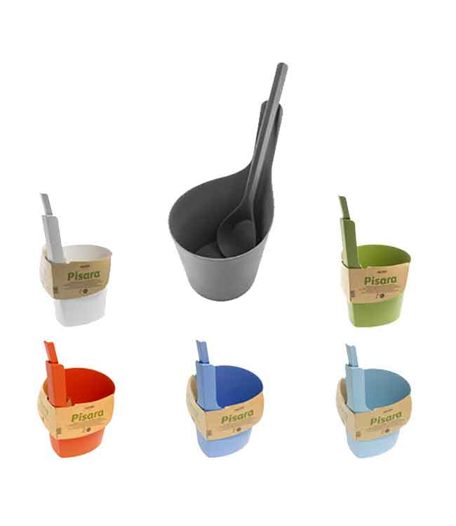 Rento Pisara Sauna Bucket & Ladle